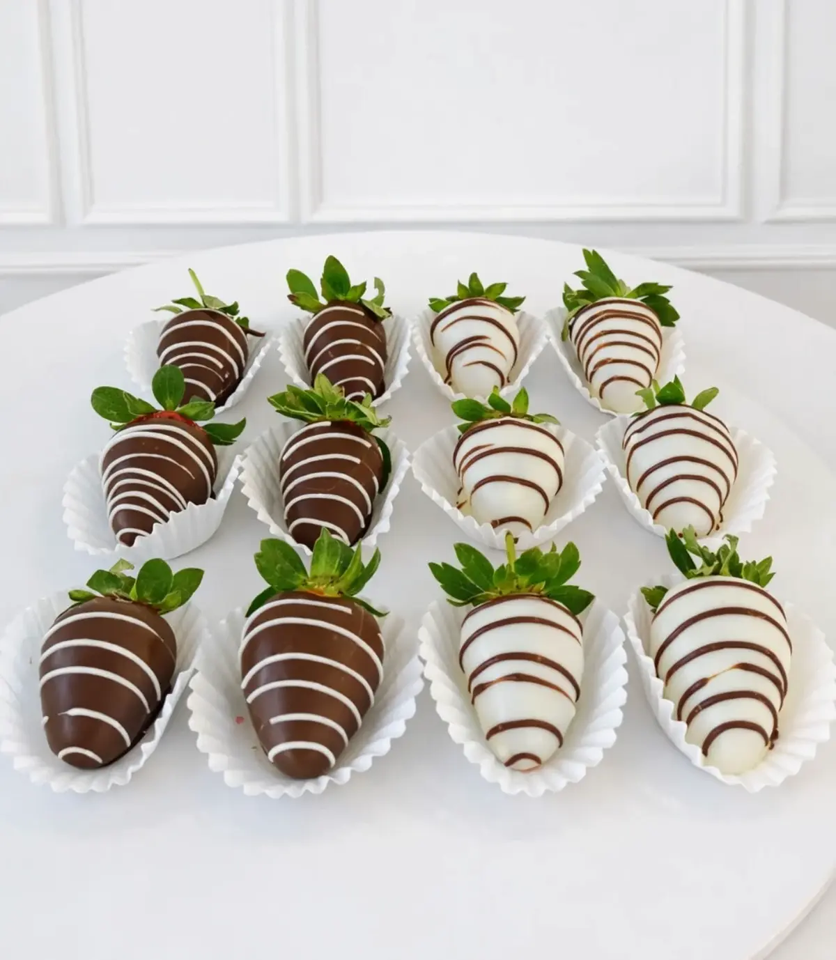 Chocolate And Vanilla Strawberries