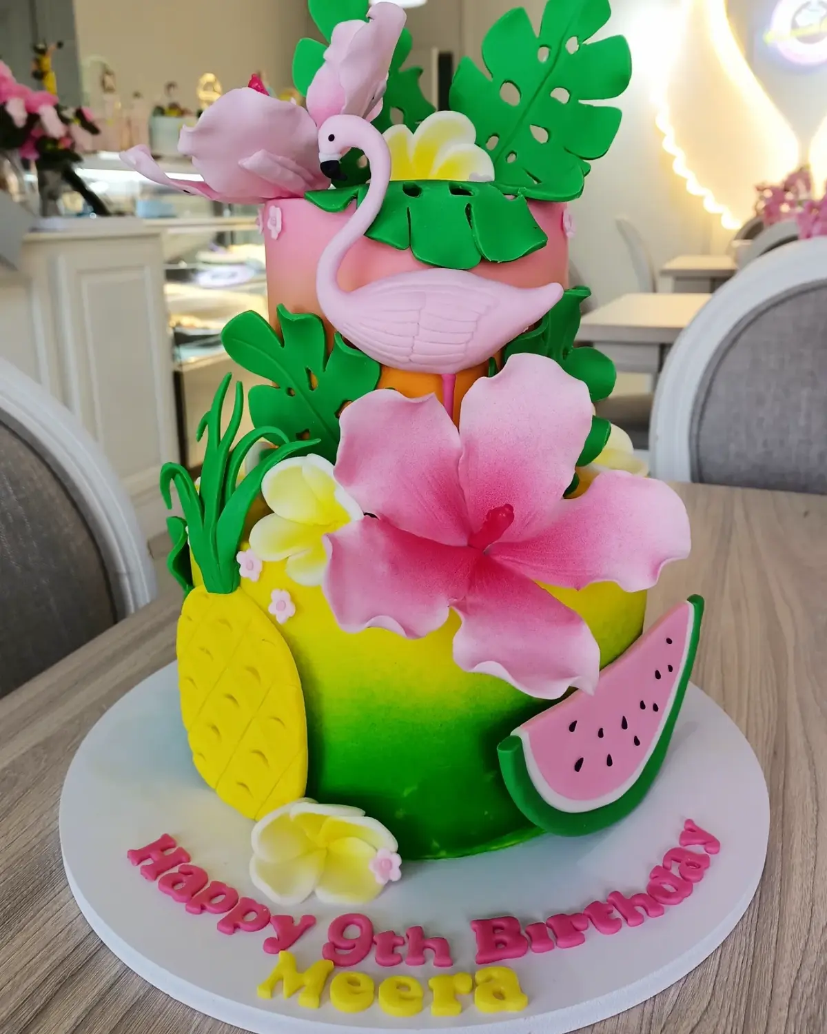 Flamingo Tropical Cake