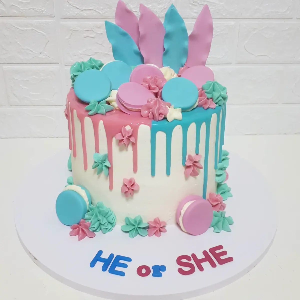 Gender Reveal Cake