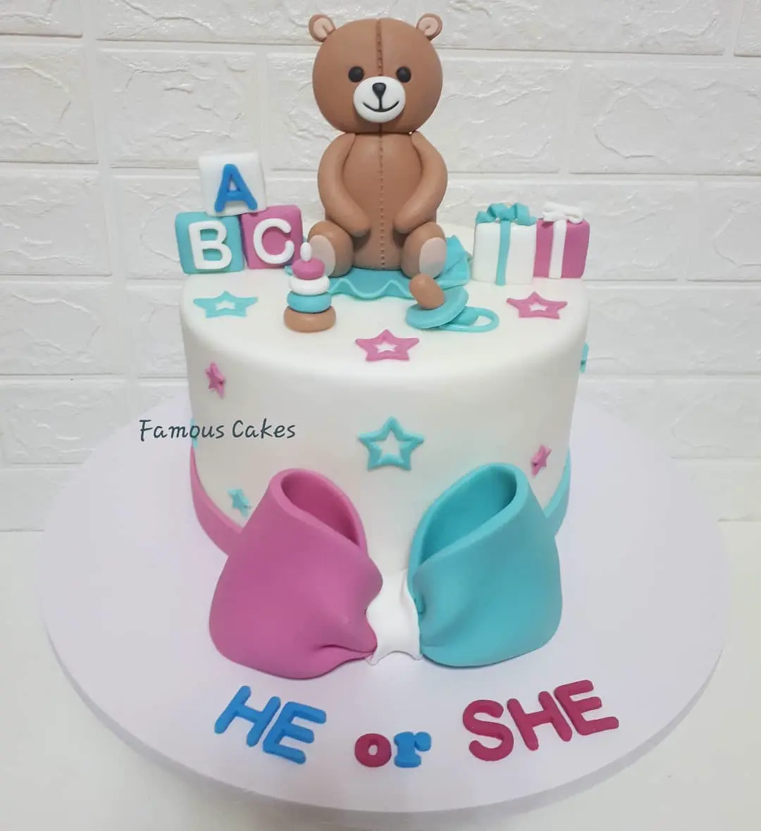 Gender Reveal Cake