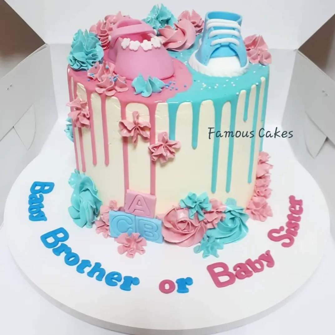 Gender Reveal Cake
