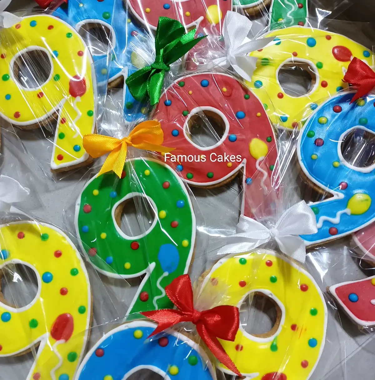 Number 9 Shaped Cookies