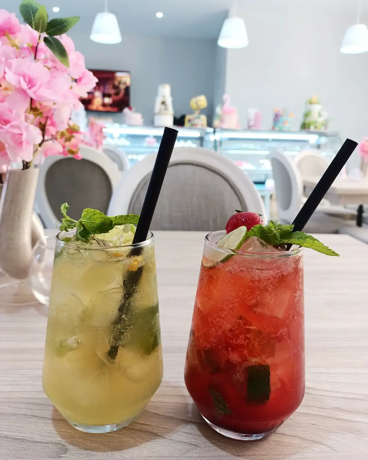Passion Fruit Mojito And Strawberry Mojito